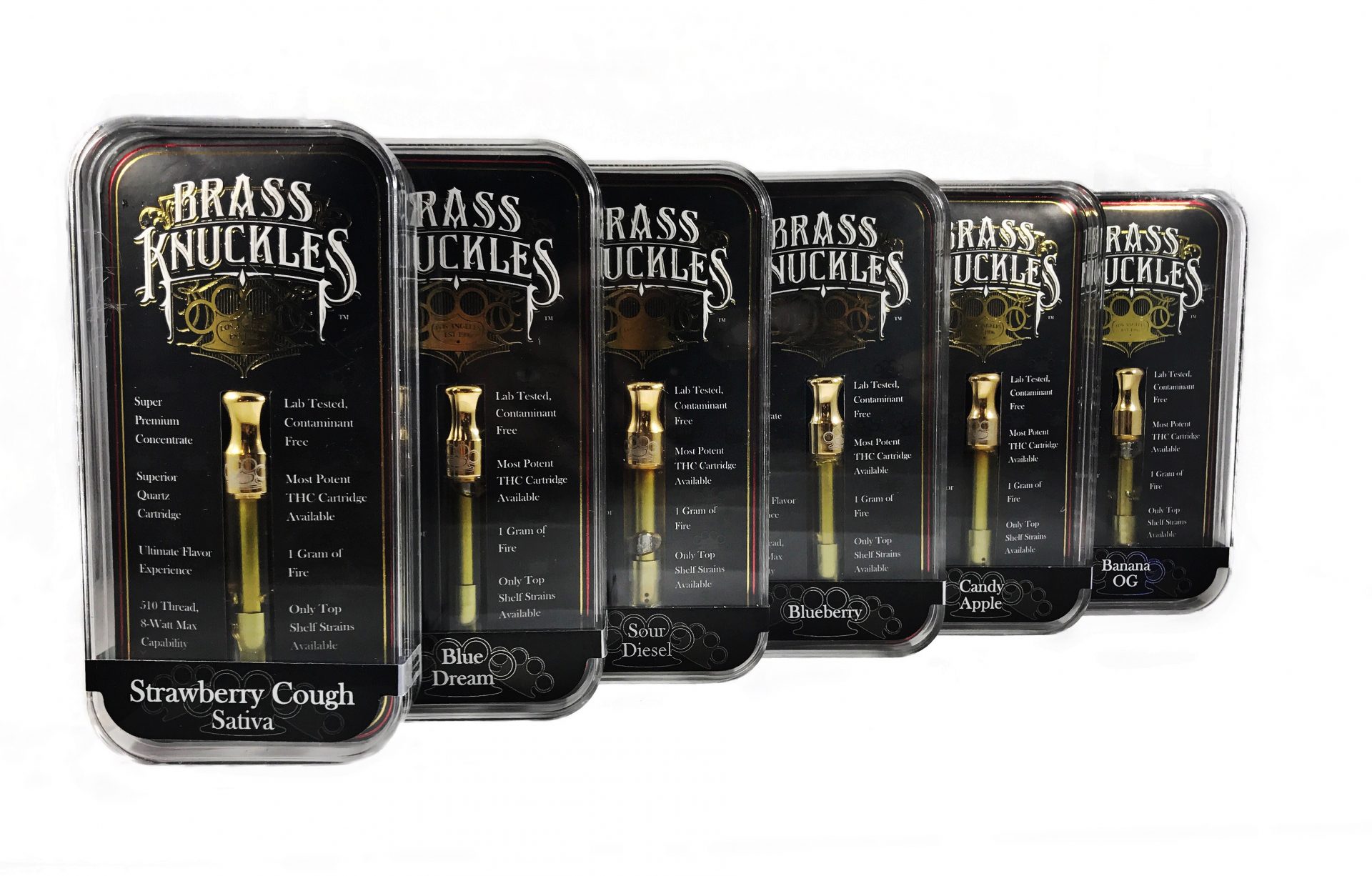 Full gram Brass Knuckles cartridge - Call for flavors!